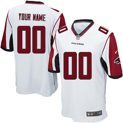 Youth Limited Nike Jersey White Road - Customized NFL Atlanta Falcons